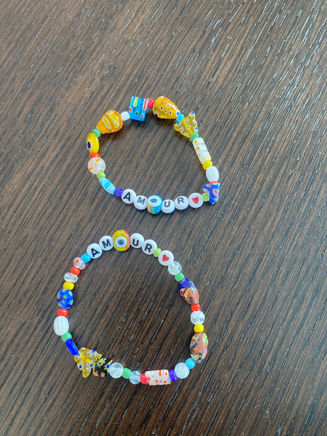 Amour Millefiori Bracelets